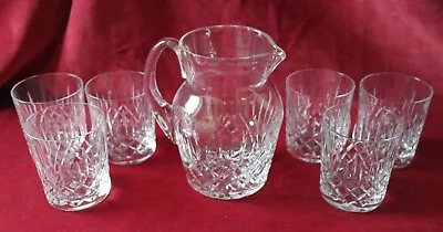 Buy Edinburgh Crystal - Appin Pattern - Whisky Set - Water Jug And 6 Whisky Glasses • 55£