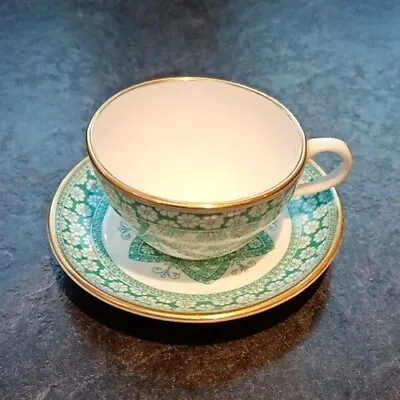 Buy Spode Miniature China Tea Cup And Saucer  Turquoise Primrose  • 4.99£
