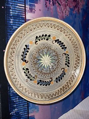Buy Romanian Horezu Traditional Ceramic Dish Clay Decorative Plate Handmade Pottery • 23.70£
