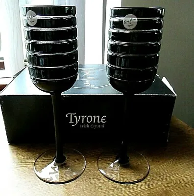 Buy 2 VERY Rare  New Tyrone Crystal Black Eclipse Glasses Designed By Nick Munro Box • 110£