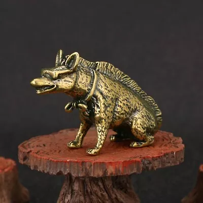 Buy Creative Brass Hyena Statue Dog Ornament Animal Figurines Tea Pet Home Decor • 8.99£