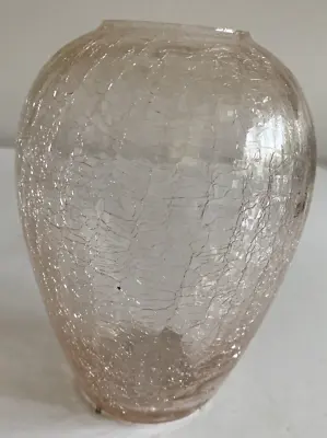 Buy Toyo Pink Crackle Glass Vase Appropriately 6  X 3  Inches In Size Beautiful Sun • 14.26£