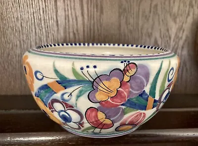 Buy Poole Pottery 1930's Art Deco Fuchsia Design Fruit Bowl Designed By Truda Carta. • 79£