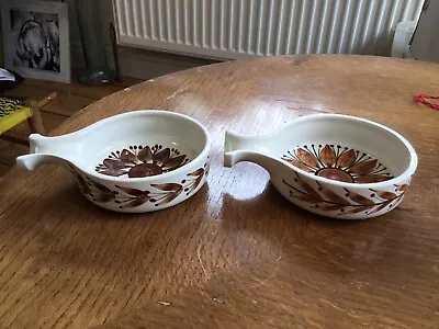 Buy 2 Jersey Pottery Vintage Retro Tapas Or Serving Bowls Hand Painted • 12£