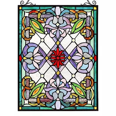 Buy Stained Cat Panel Glass Window Hanging Wall Decor Home Ornaments Parrot Cat  • 11.59£