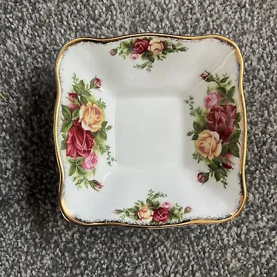 Buy Royal Doulton Old Country Roses Fine Bone China Square Small Sweet Trinket Dish • 9.99£