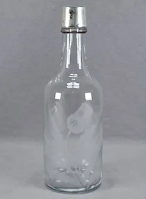 Buy ABP Hawkes Engraved Gravic Cut Thistle Pattern Glass Sterling Topped Decanter • 61.57£