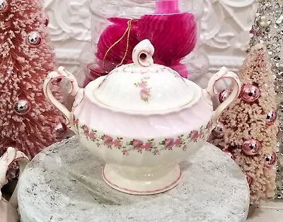Buy Myott Olde Chelsea Petite Pink Sugar Bowl Roses Swirl - Staffordshire England • 67.12£