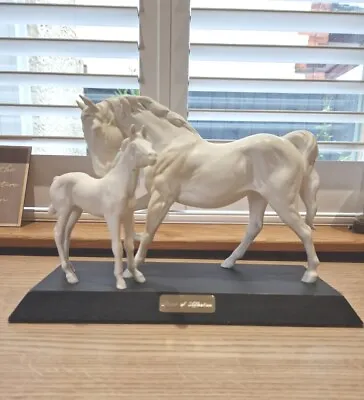 Buy BESWICK Spirit Of Affection Horses Figurines - Female Mare & Foal - White • 49.95£