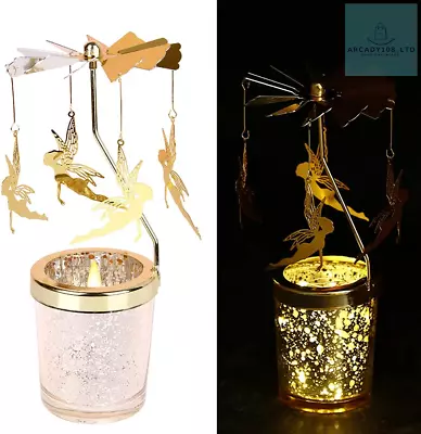 Buy Glass Candle Holder, Crystal Glass Metal Candle Holders Decoration, Golden Stick • 17.98£