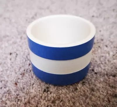 Buy T G Green Blue Cornishware Straight-sided Eggcup, Judith Onions Backstamp • 2.50£
