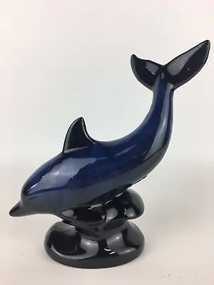 Buy Blue Mountain Pottery Dolphin Cobalt Blue To Black Drip Glaze Canada BMP Sticker • 25.88£