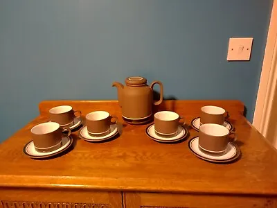 Buy Hornsea Pottery Lancaster Vitramic Contrast 1976 Coffee Pot Tea Set Cups • 15£