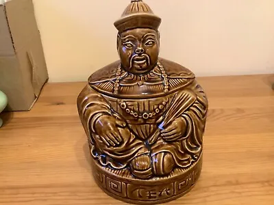 Buy Vintage Sadler Ceramic Tea Storage Jar 8  Chinese Man , Brown Glaze • 10£