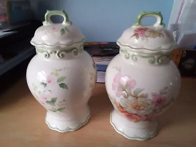 Buy Vintage Royal Winton Pottery Ironstone Lidded Vase/ Jar • 14£