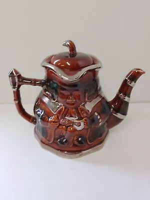 Buy Vintage P&K(Price Kensington)Character Toby Jug Teapot 1960s With Silver Detail • 9.99£