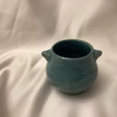 Buy Vintage Rosemeade Pottery Turquoise Sugar Bowl 3 Inches Wide 2 3/4 Tall • 14.44£