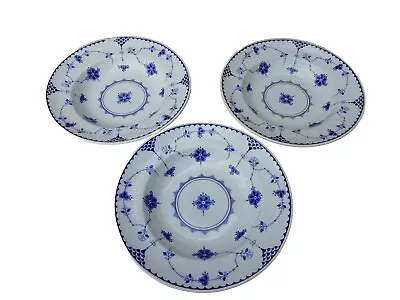 Buy Johnson Brothers Denmark Blue Soup Pasta Dishes Bowls 3x 9  *read Description* • 19.99£