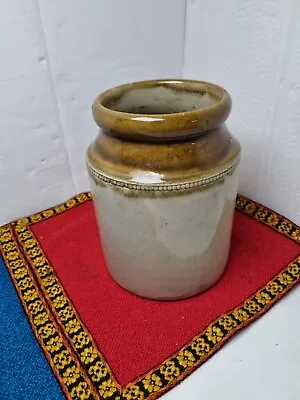 Buy Vintage Salt Glazed Stoneware Vase/ Utensil Jar • 19.99£