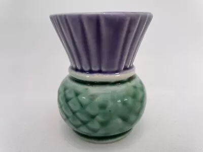Buy Vintage Argyll Pottery Small Thistle Vase • 4.99£