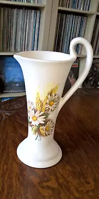 Buy Purbeck Ceramics Swanage Tall Jug Vase, Daisies & Wheat Pattern, 24.5cm Tall  • 4£