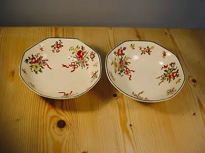 Buy Royal Doulton Old Leeds Sprays TWO Cereal Bowls  D3548 • 10£