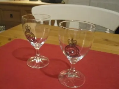 Buy Commemorative Wine Glasses From The  RAF Maintenance Unit X 2 • 5.95£