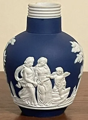 Buy Adams Jasperware Mini Vase (6cm) - C1896-1900 -  Neo-Classical - Cobalt Blue • 25.35£