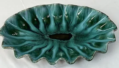 Buy Vtg BMP Canada BLUE MOUNTAIN POTTERY Hand Made Scalloped Bowl Dish 13 1/2” X 8” • 28.90£