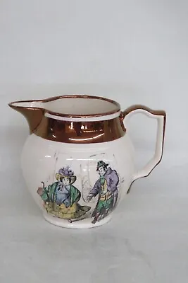 Buy Grays Pottery England Copper Luster Porcelain Hand Painted Pitcher Jug 3004B • 56.83£