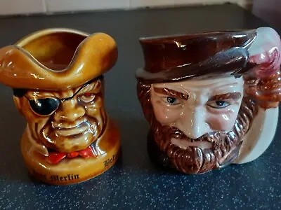 Buy 2 Small Toby Jugs    1 Unbranded 1 Lord Nelson Ware • 6£