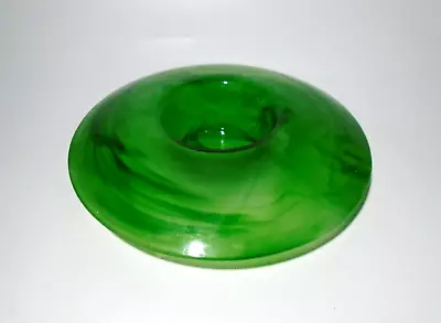 Buy Vintage Davidson Art Deco Green Cloud Glass Flower Posy Bowl, 204, 9  Dia. • 9.95£
