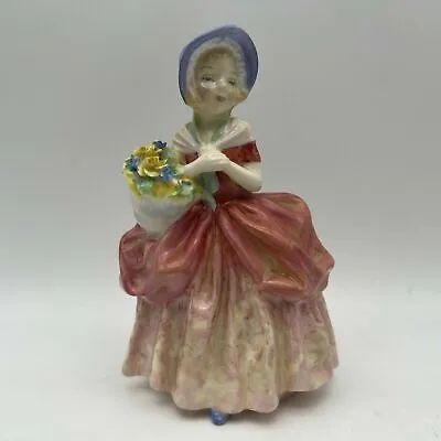 Buy Retired Authentic Royal Doulton Figurine Cissie Girl Flower Basket HN 1809 MINT • 51.27£