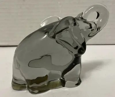 Buy Reijmyre Crystal Elephant Art Glass Figure- Handmade In SWEDEN - Smoky Color • 16.10£