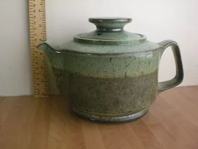 Buy Vintage Iden Pottery Rye Sussex Teapot Green Graduated Stripe **Chipped Lid** • 19.99£