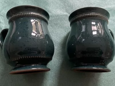 Buy 2 Denby Solitaire Craftsman Mugs Speckled In Good Condition • 18£