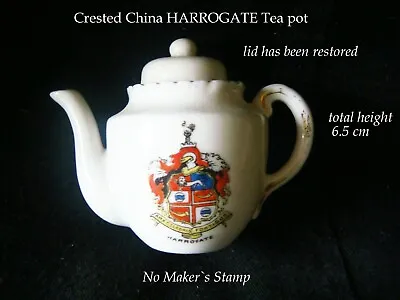 Buy Crested China TEAPOT (6.5 Cm H) With The Crest Of HARROGATE    • 1.99£