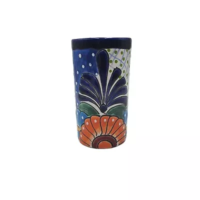 Buy Made In Mexico Mexican Talavera Colorful Floral 6.25  Ceramic Pottery Vase • 26.53£