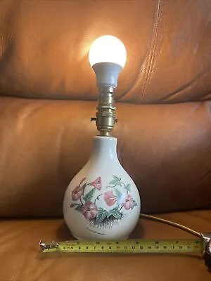 Buy Holkham Pottery  England Table Lamp Flower Design • 14.99£