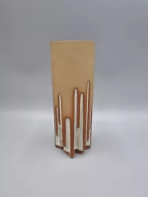 Buy A Vintage Shelf Pottery, Halifax, Graham Alcock, Studio Vase, Abstract Design. • 28£