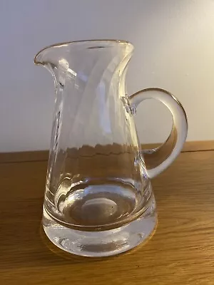 Buy Glass Whisky Water Milk Jug Creamer By Dartington Ripple Effect 5.5  Heavy Base • 13.99£