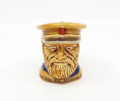 Buy Vintage 1950's Royal Navy Bearded Sailor Ships Captain Toby Jug With Fish Handle • 20£