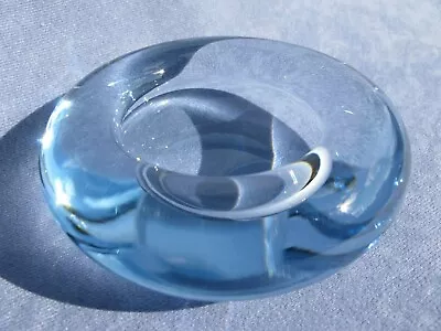 Buy Holmegaard Vintage Lovely Art Glass Blue Round Dish By Per Lutken Signed 1959 • 58£