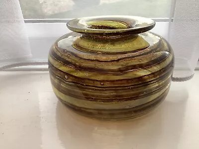 Buy Vintage Isle Of Wight Tortoiseshell Squat  Vase • 35£