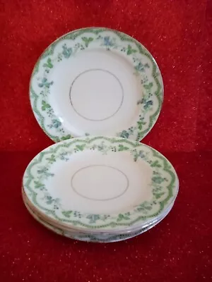 Buy Four Vintage Royal Stafford Blue/green Floral Bone China Side Plates • 5£