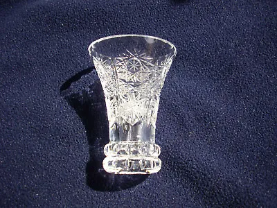 Buy High Quality Cut Crystal Glass Small Vase • 19.99£