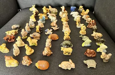 Buy HUGE Wade Whimsies Job Lot VINTAGE Collectable Whimsy Animal Figures 64 • 12.50£
