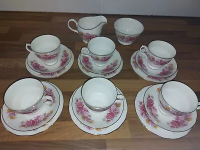 Buy Gainsborough Bone China Tea Set Tea Cups 6x Trio With Milk And Sugar • 30£