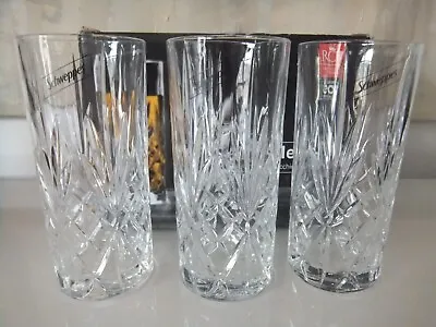 Buy 6x RCR Crystal 360ml Melodia Highball Glasses Glass Drinking Tumblers Schweppes • 17.95£
