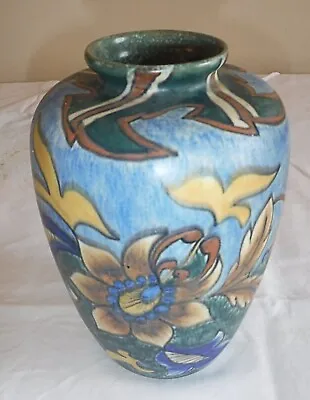 Buy GEORGE CLEWS & CO CHAMELEON WARE HAND PAINTED 1920s-1930s ART DECO VASE • 55£